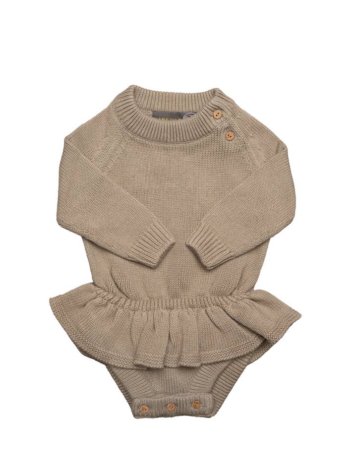 hanevild - Wholesale Bodysuit (Non-Footed) - Baby - Clara, strikket sparkedragt0