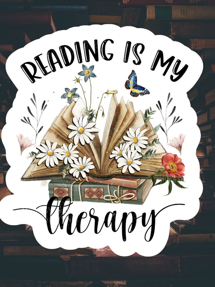 Reading , book, Waterproof, Hydroflask Stickers for wholesale by Crazilyhumbledesigns