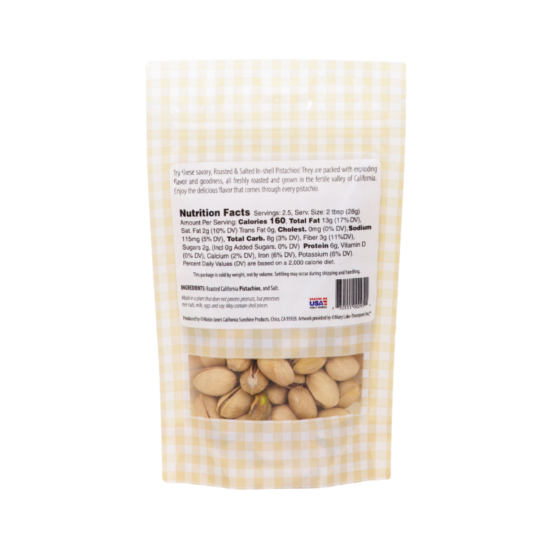 Maisie Jane’s - Wholesale Nuts - Pig Out Pistachios Roasted & Salted Pistachios 2.5 oz1