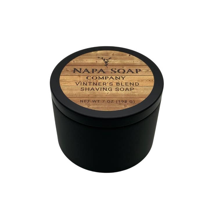 Napa Soap Company - Wholesale Shaving Set/Kit - Men's - Shaving Soap Set - Black Tin