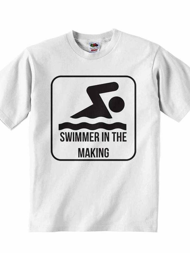 Swimmer in The Making - Camiseta para bebé para venta al por mayor de Little Ratbag