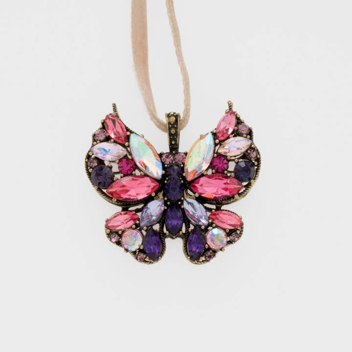 Joanna Buchanan – wholesale Ornament set – Mini butterfly ornament boxed set, amethyst, set of two1