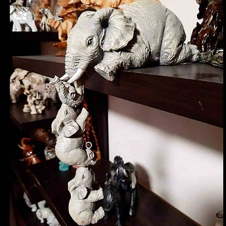 La Bella Monte - Wholesale Decorative Figurine - Elephant Holding Baby Sets For Gift HomeHoliday Décor5