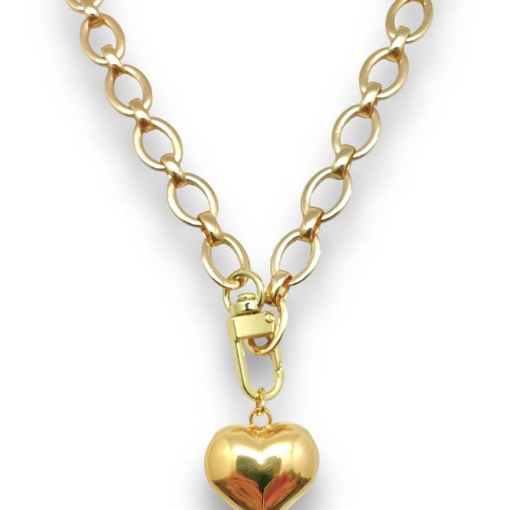 Shiver + Duke - Venta al por mayor Abalorios/colgantes individuales - Abalorio con forma de corazón hinchado - Charm BAR2