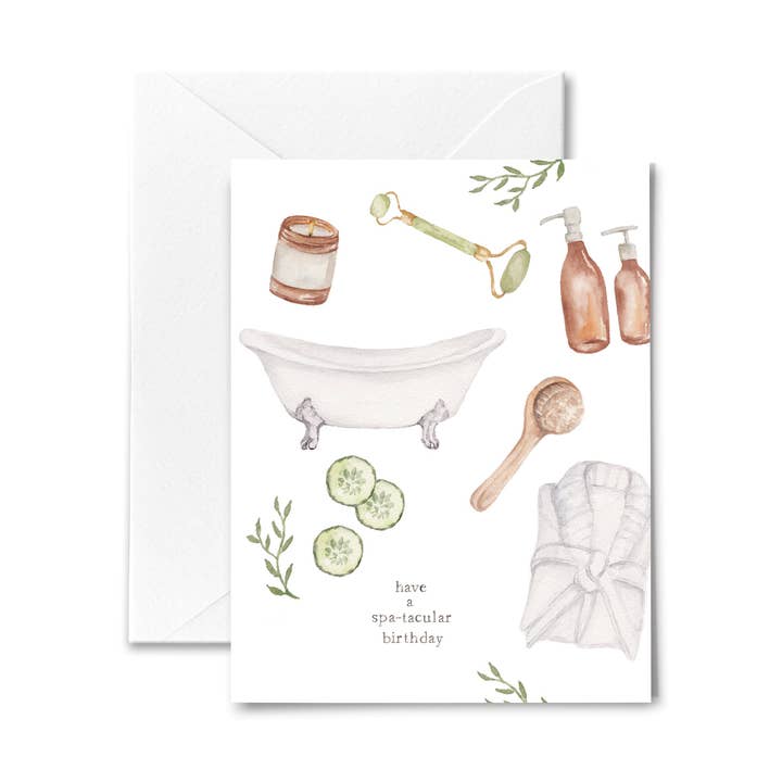 Me and Mary Shop - Wholesale Birthday Card - Birthday Card - Spa Day0