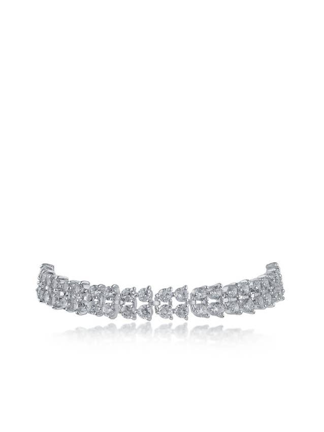 Rundes zweireihiges CZ-Armband für den Großhandel von CZ by Kenneth Jay Lane