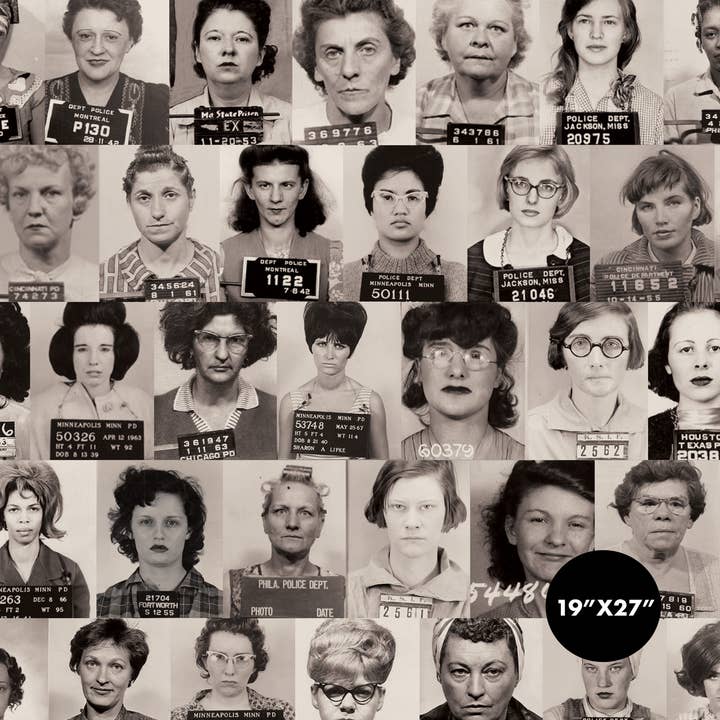 Retro-a-go-go! - Wholesale Flat Wrap - Dangerous Dames Gift Wrap Sheets1