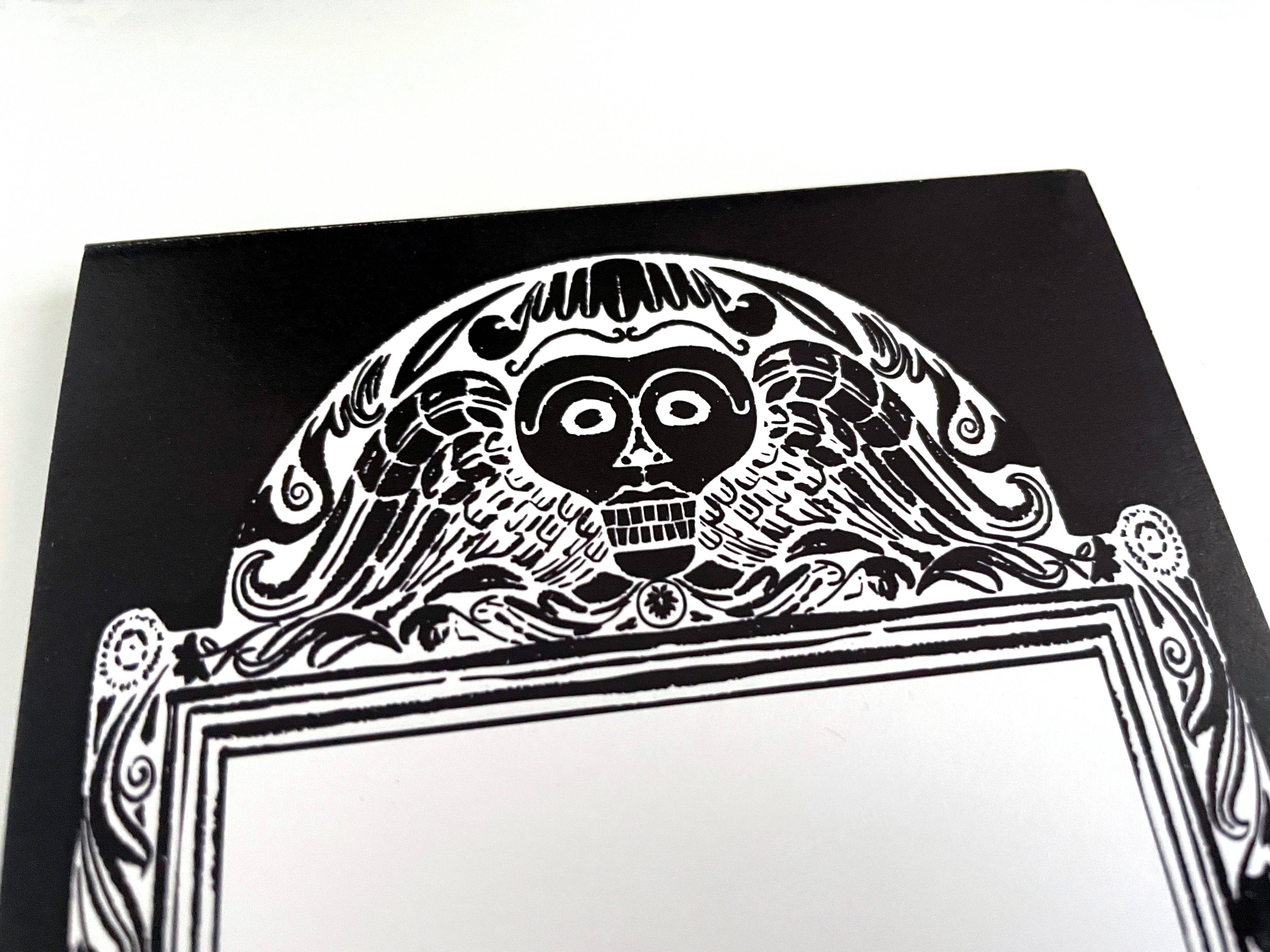 drawn by water - Wholesale Notepad - Gravestone List pad, Memento Mori Notepad, Goth Stationery 2