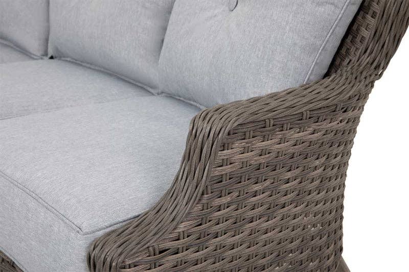 Grey Tenaya 4-Piece Firepit Set with Swivel Rocking Chairs for wholesale on Faire8