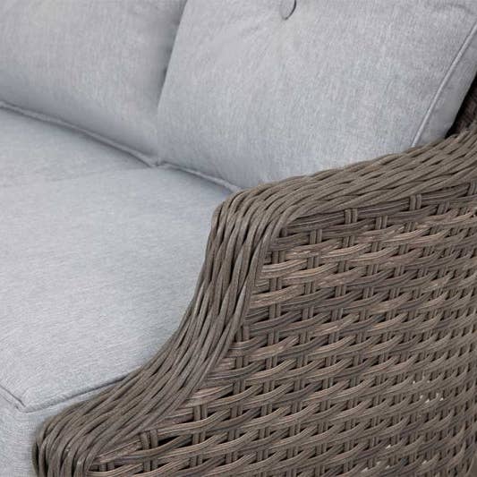 Grey Tenaya 4-Piece Firepit Set with Swivel Rocking Chairs for wholesale on Faire8