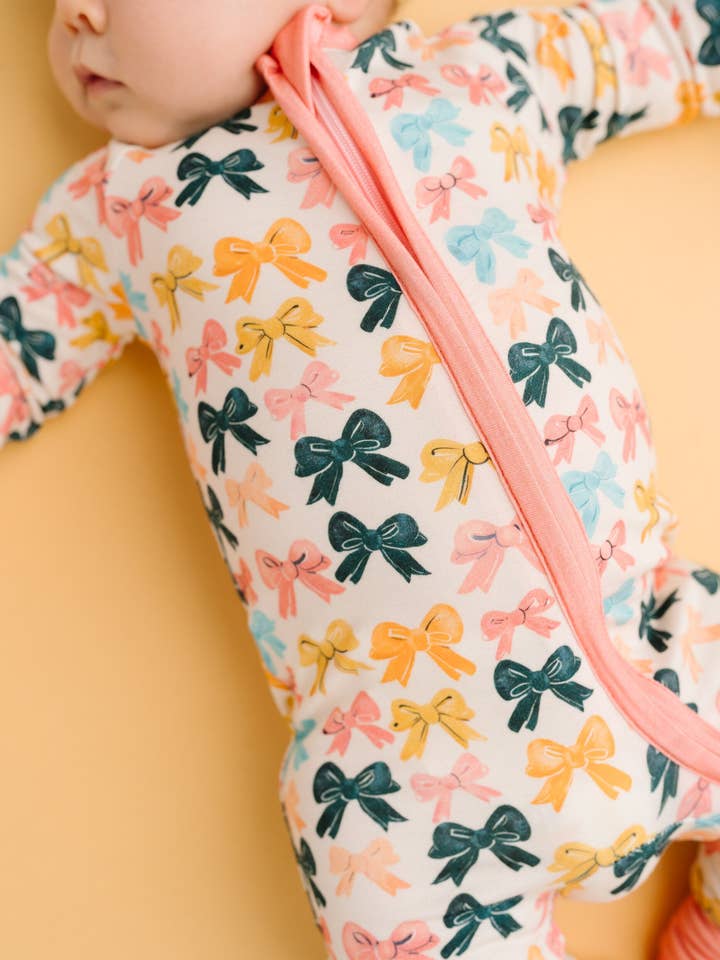 Little One Shop - Wholesale Clothing Set - Baby - Boho Bows Bamboo Sleeper4