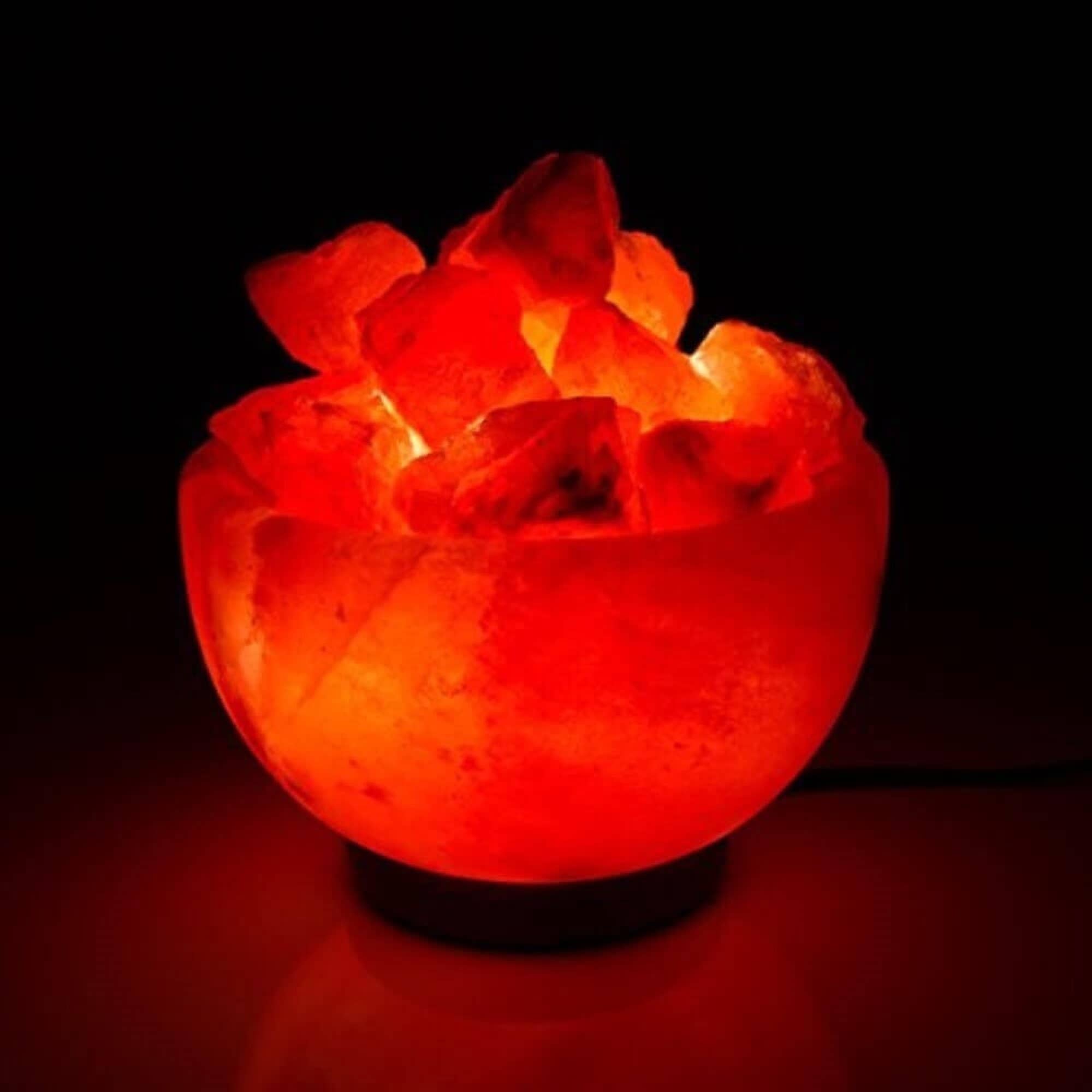 Himalayan Trading Co.® – wholesale Salt lamp – Fire Bowl Himalayan Salt Lamp (6–9 lb) W/ Bulb & Dimmer Cord3
