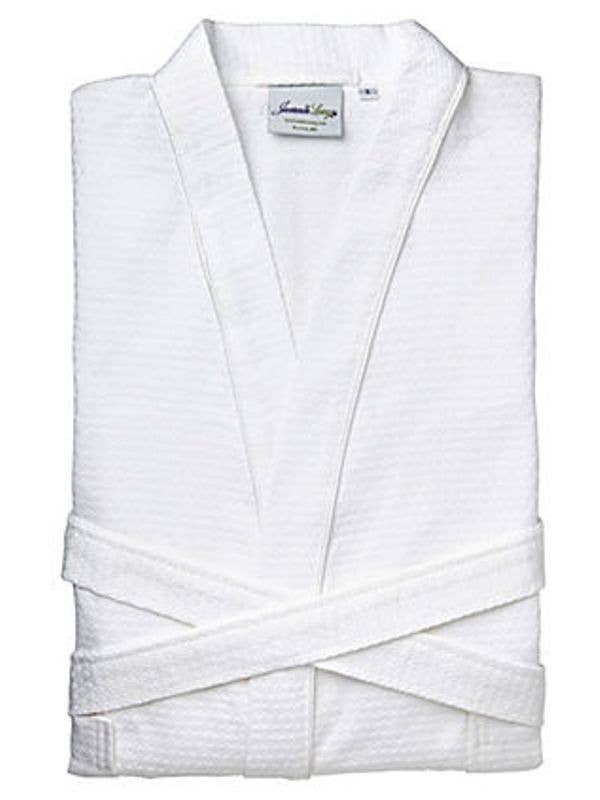 Jacaranda Living - Wholesale Robe - Women's - Bathrobe - White Willow Weave