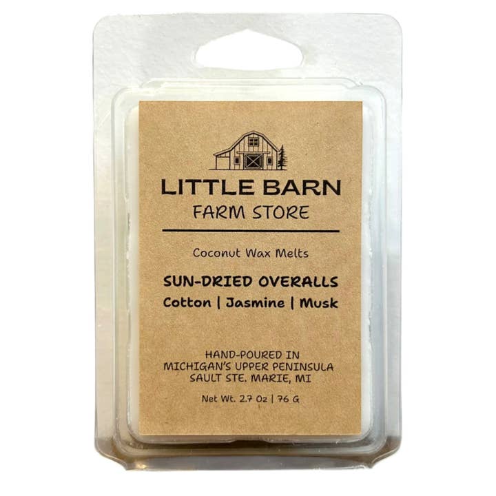 Sun-Dried Overalls Wax Melt - Cotton, Jasmine & Musk for wholesale by Little Barn Farm Store