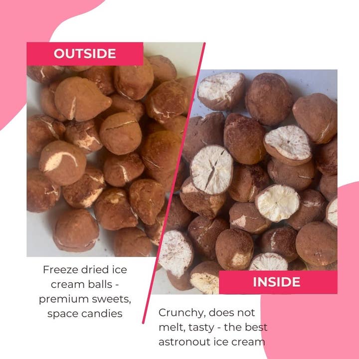 NutriBoom - Wholesale Ice Cream/Sorbet - Freeze Dried Ice Cream Bubbles Coconut Dream 45g3