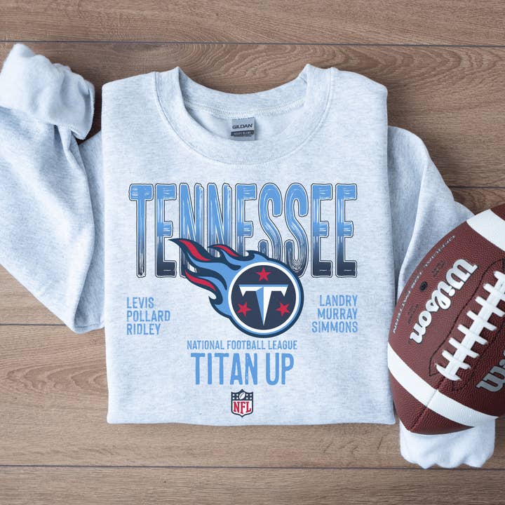 H+P Wholesale - Wholesale Graphic Sweatshirt - Unisex - Tennessee Titans Titan Up Graphic Tee/Crew1