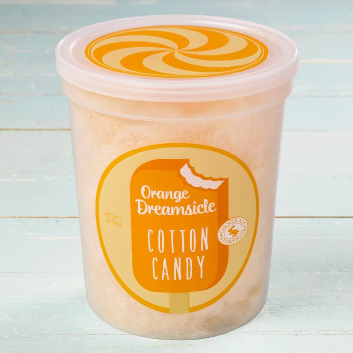 Orange Dreamsicle Cotton Candy for wholesale by Fairy Tale Cotton Candy