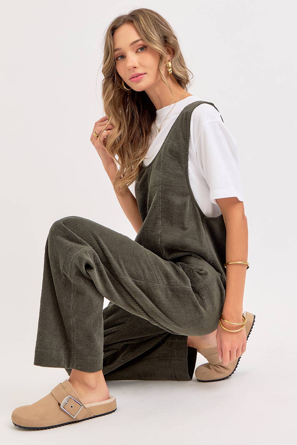 Sweet Lovely by Jen - Wholesale Overalls - Women's - PULL-ON-STYLE CORDUROY OVERALL JUMPSUIT54