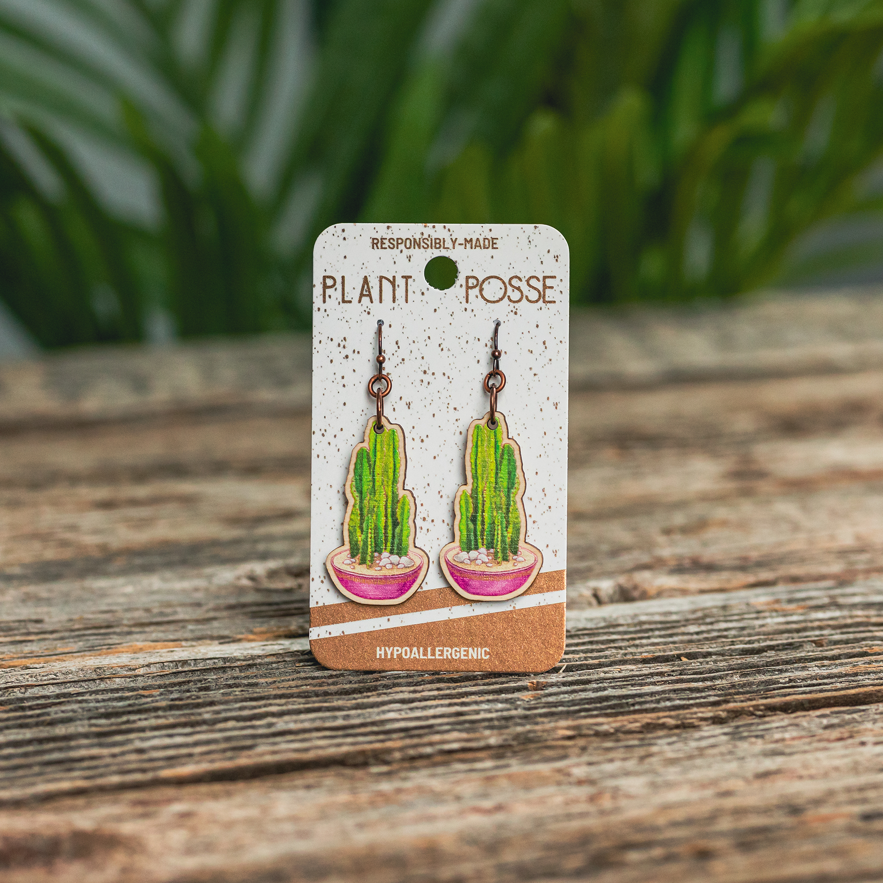 Plant Posse – Engroshandel Hængeøreringe og creoløreringe – Peruvianske kaktus øreringe3