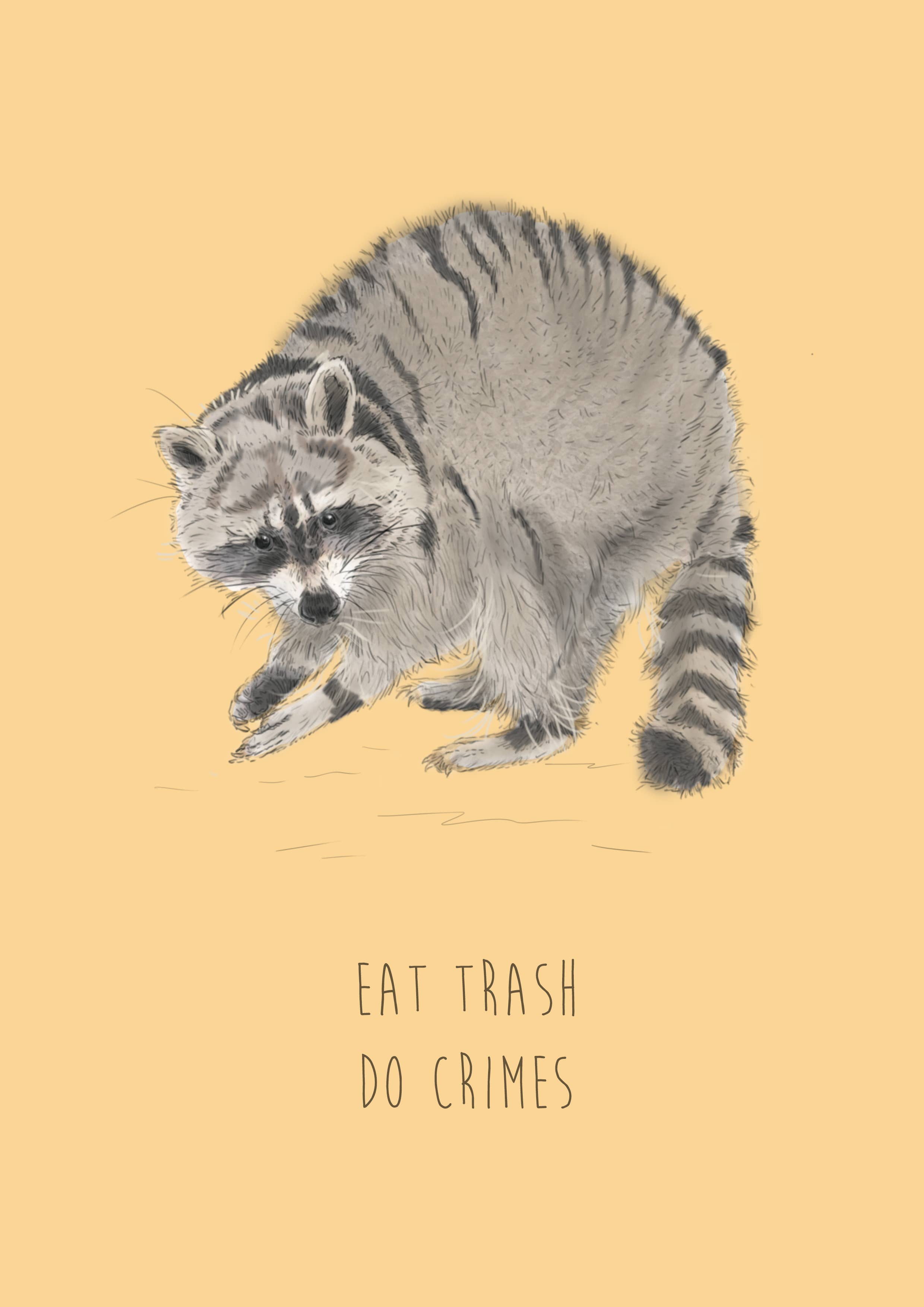 Hidden Planet – wholesale Everyday greeting card – Eat Trash. Do Crimes1