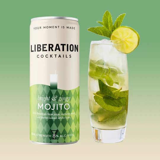 Mojito 200 ml dåse 24-pak 8% for engroshandel hos Liberation Cocktails
