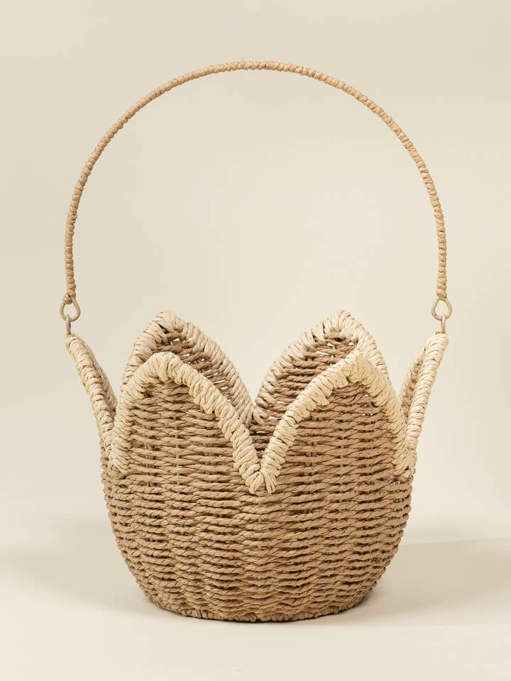 Scallop Edge Basket – Medium for wholesale by Coco Village