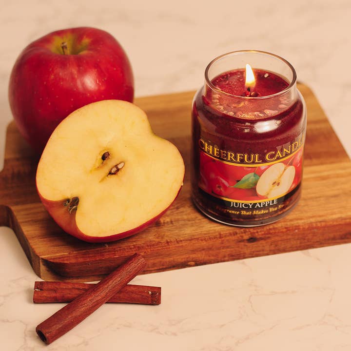 A Cheerful Giver - Wholesale Jar/Filled Candle - Cheerful Candle (6oz.) – Juicy Apple