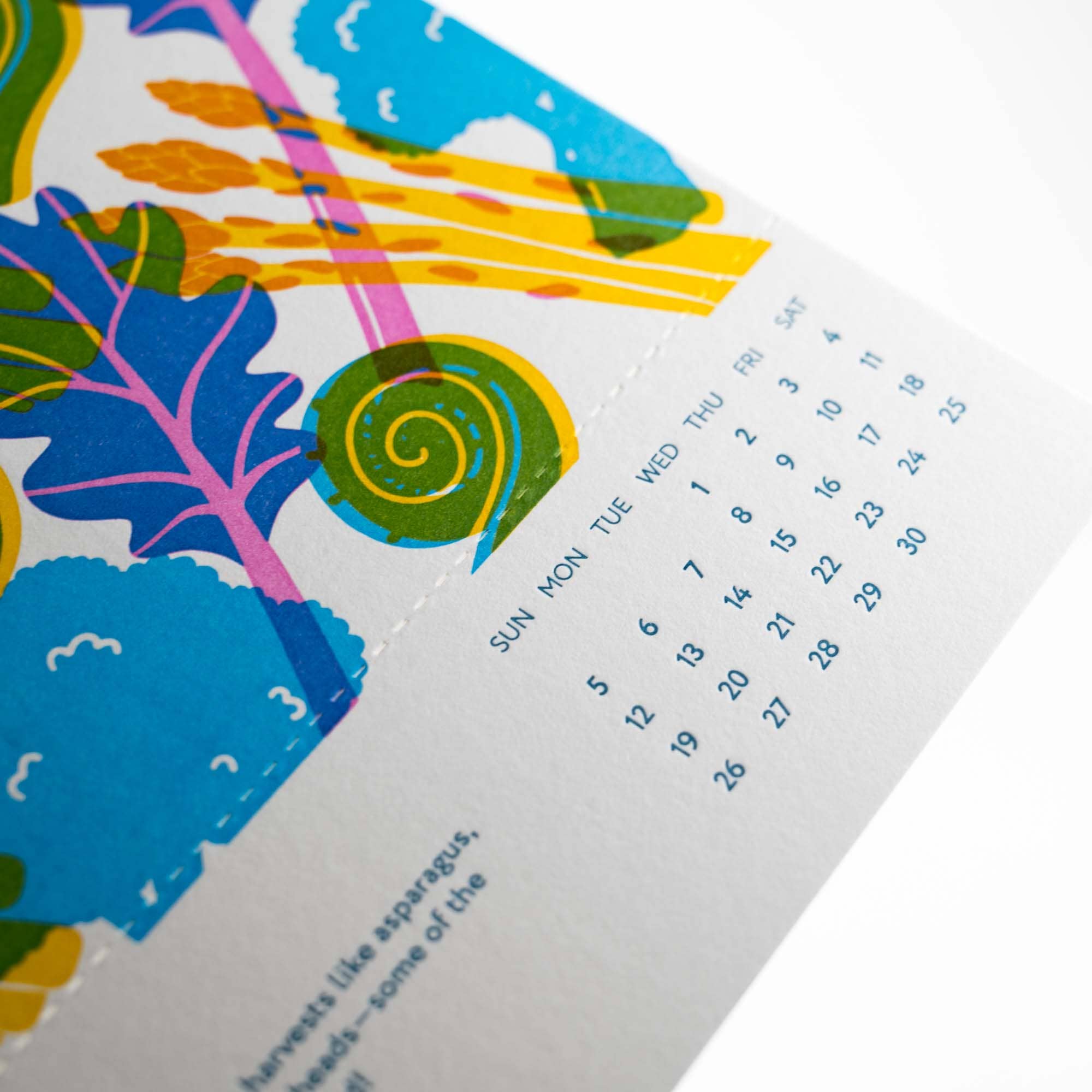 Porchlight Press Letterpress – Calendário por atacado – Calendário de Secretária 2026 - Dias de Mercado6