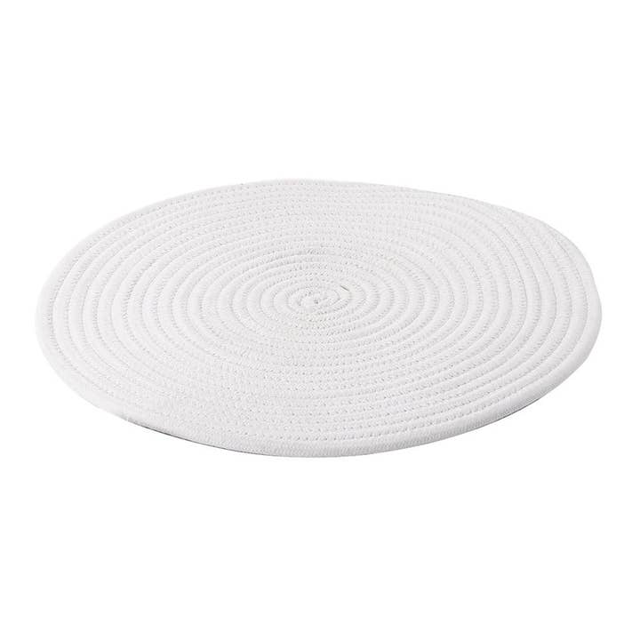 D14.5" Cotton Placemat - White for wholesale by A&B Home Group Inc.