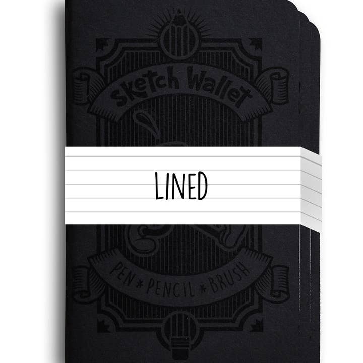 Original Lined Paper Sketchbooks - 3 Pack for wholesale by Inky's