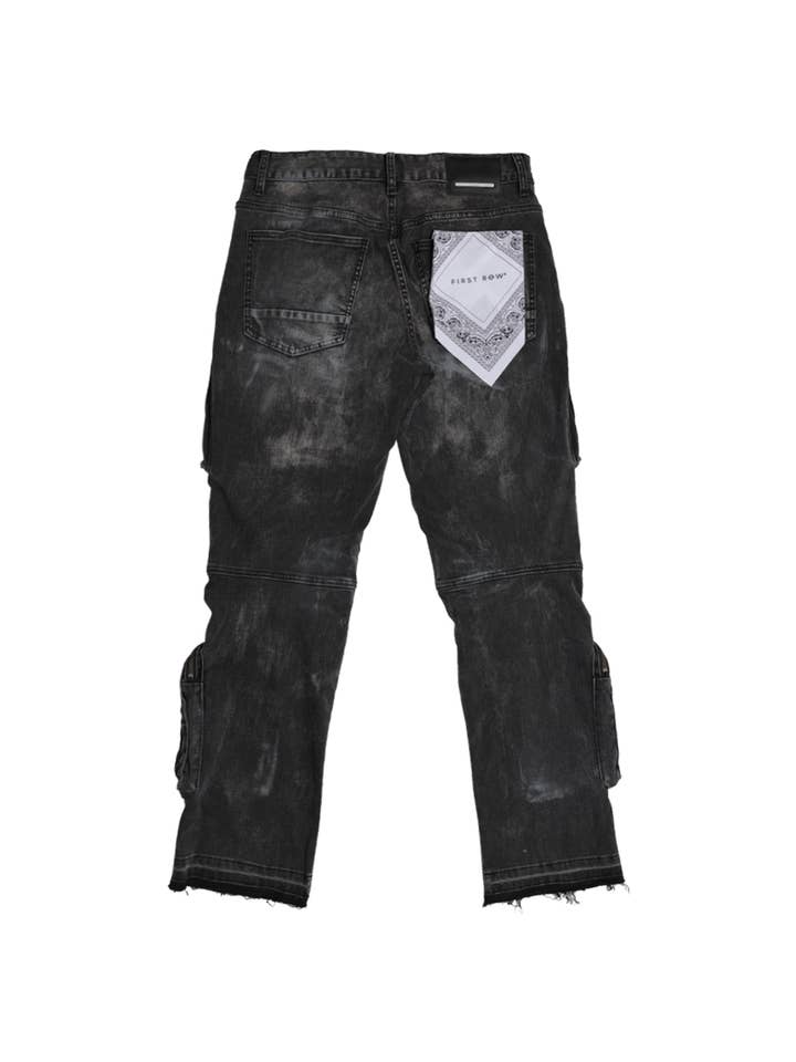 First Row - Wholesale Jeans – Men’s - UTILITY CARGO SHARP DENIM PANTS7