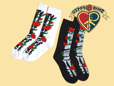 Gypsy Rose - Wholesale Socks - Women's - Ramblin' Rose Tall Socks0