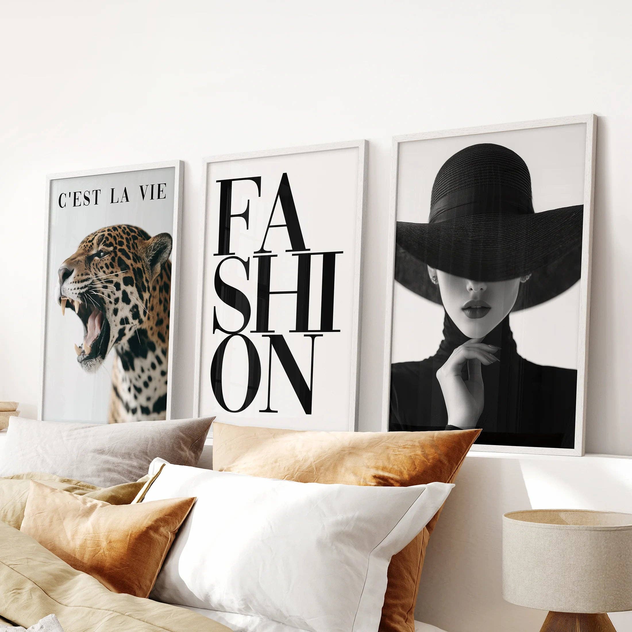 PrintSets.com - Wholesale Gallery Wall Set - Modern Fashion Wall Art. Leopard Print Aesthetic7