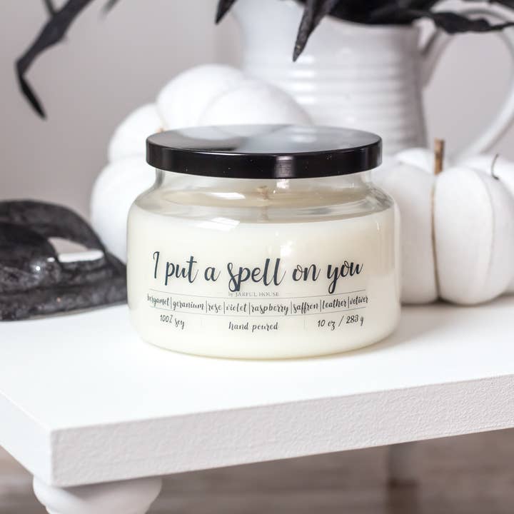 Halloween Candle I put a spell on you - 10 oz for wholesale by Jarful House