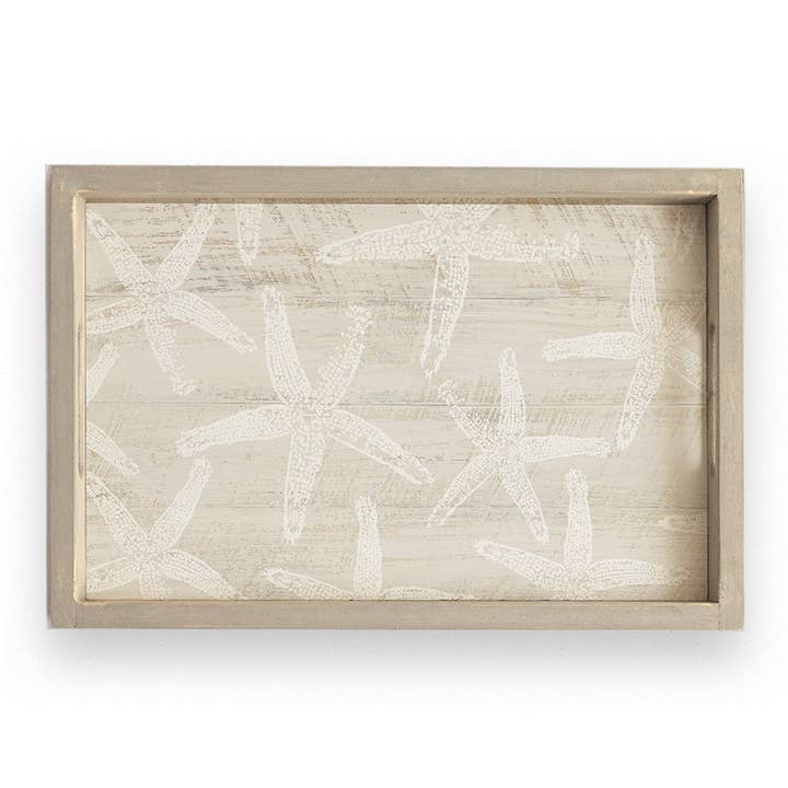 Neutral Starfish Serving Tray for wholesale by Rustic Marlin