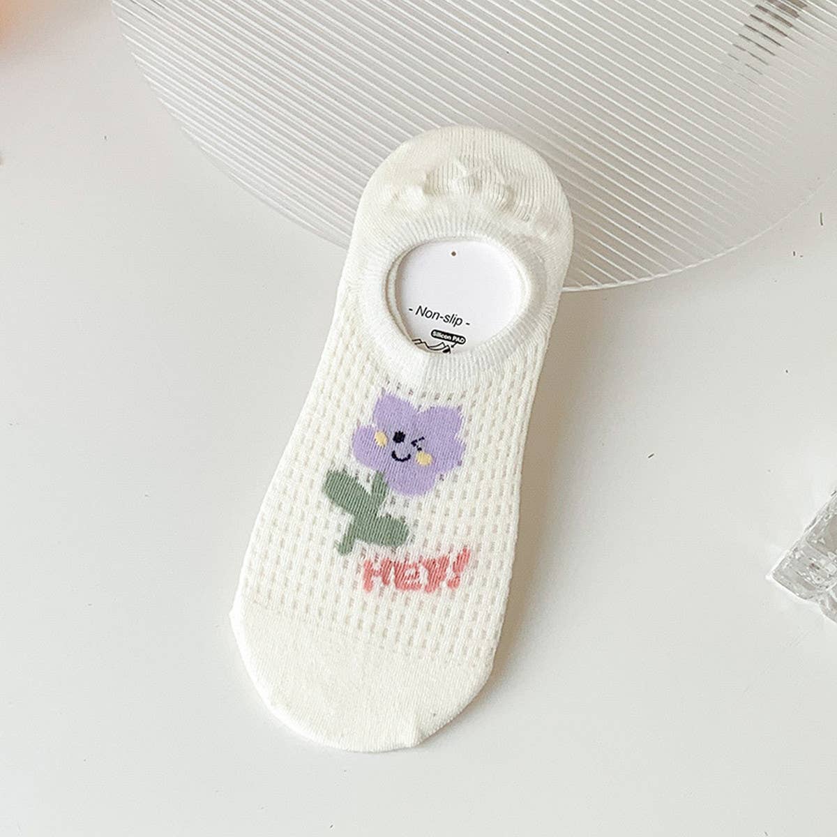 ACCITY - Wholesale Socks - Women's - WOMEN CARTOON INVISIBLE HOLLOW SOCKS_CWMS04342