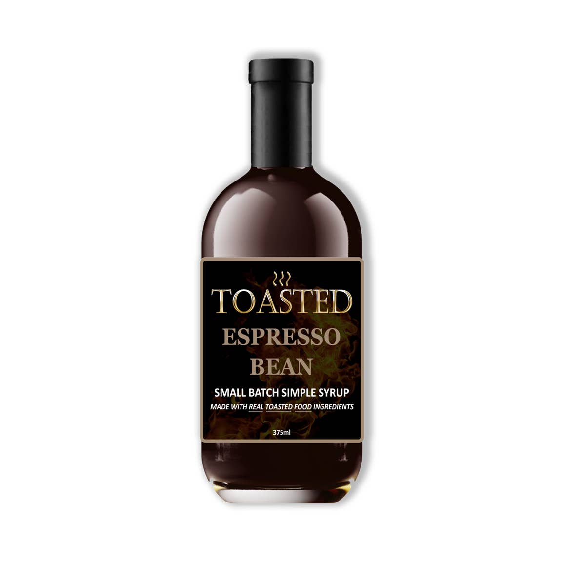 Toasted Simple - Wholesale Cocktail Mix/Syrup - TOASTED Espresso Bean Small Batch Simple Syrup 375ml