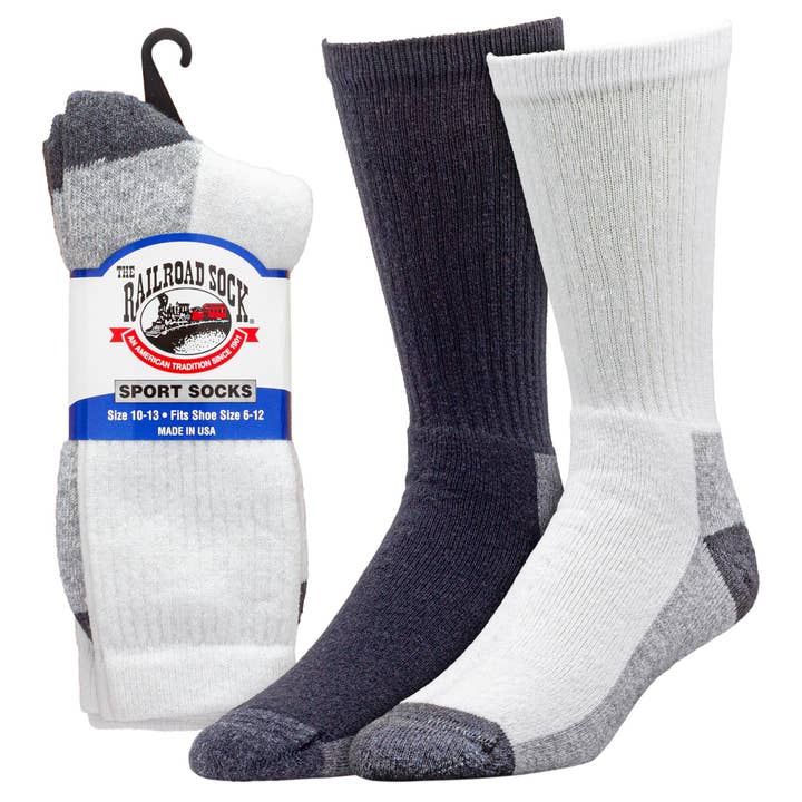Chaussettes de sport pour homme (2 paires) pour la vente par Railroad Sock llc