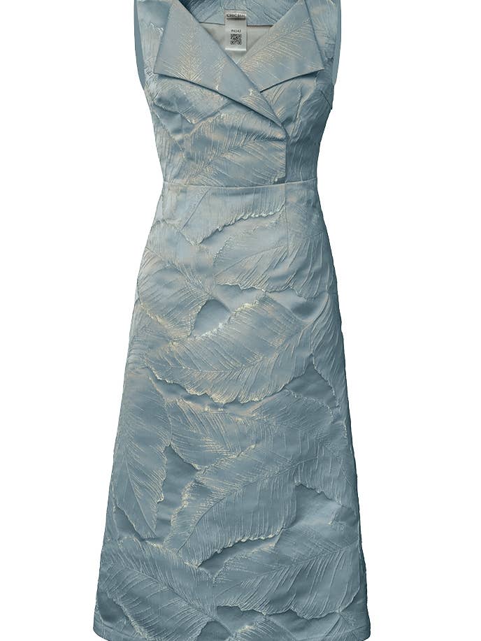 Vestido Jacquard Metálico Chic Star Plus Size Bege 042624 por atacado de CHIC STAR