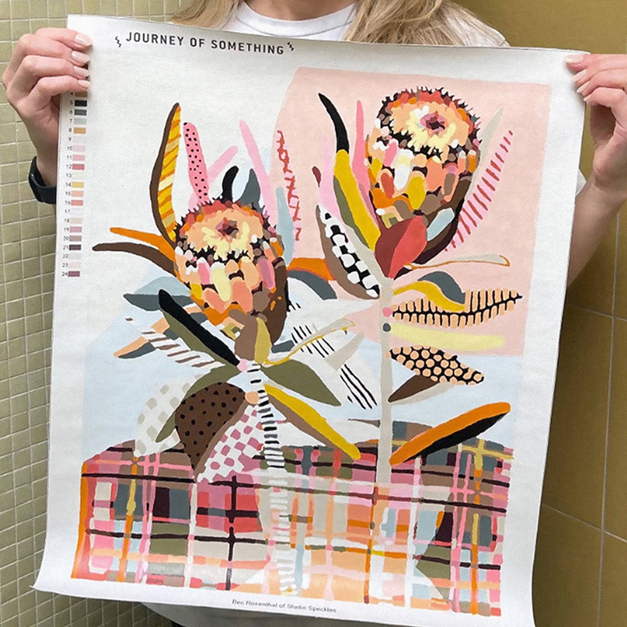 Journey Of Something AU & EU - Vente Kit de bricolage - Peindre par numéros - Two Protea4