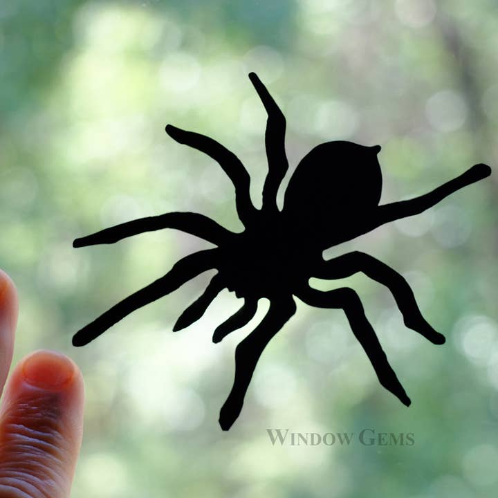 Window Gems - Wholesale Decal - Party Decorations - Spider Window Clings - Halloween Decor - Black Vinyl Decals2
