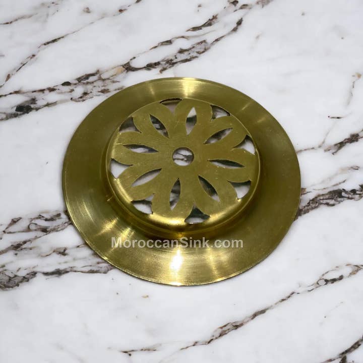 Moroccan Sink - Wholesale Sink Strainer/Stopper - Moroccan BRASS Drain Waste For Moroccan Sink Model 53