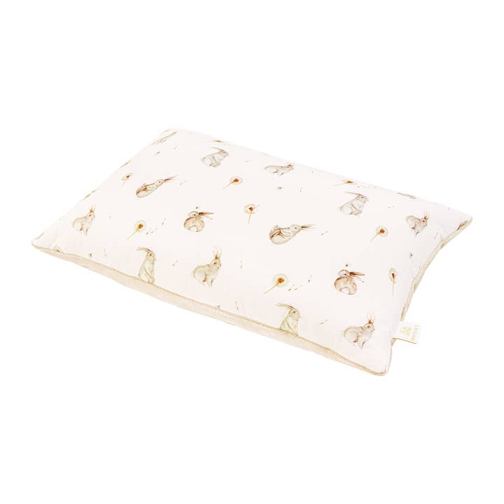 Pluizig kussen van bamboe - Konijntjes - beige voor wholesale door MAYLILY