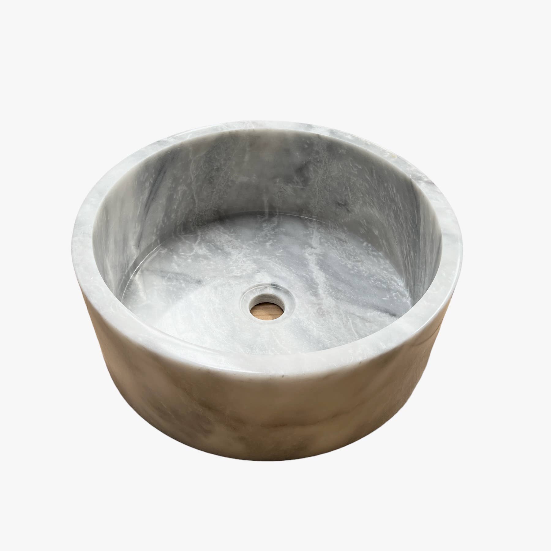 Heaven Spring Ltd – wholesale Bathroom side table – White Marble Bathroom Wash Basin2