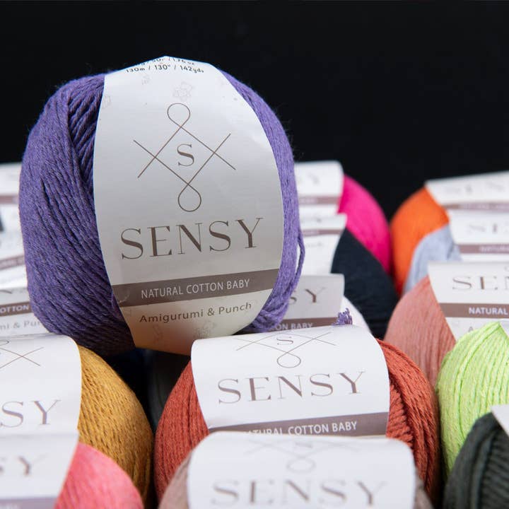 Sensy - Wholesale Yarn - Sensy Premium 100% Soft Cotton Yarn for Amigurumi Knitting a