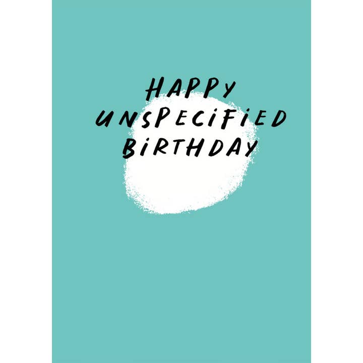 Conor Langton Art - Wholesale Birthday Card - Happy Unspecified Birthday, Birthday Card1