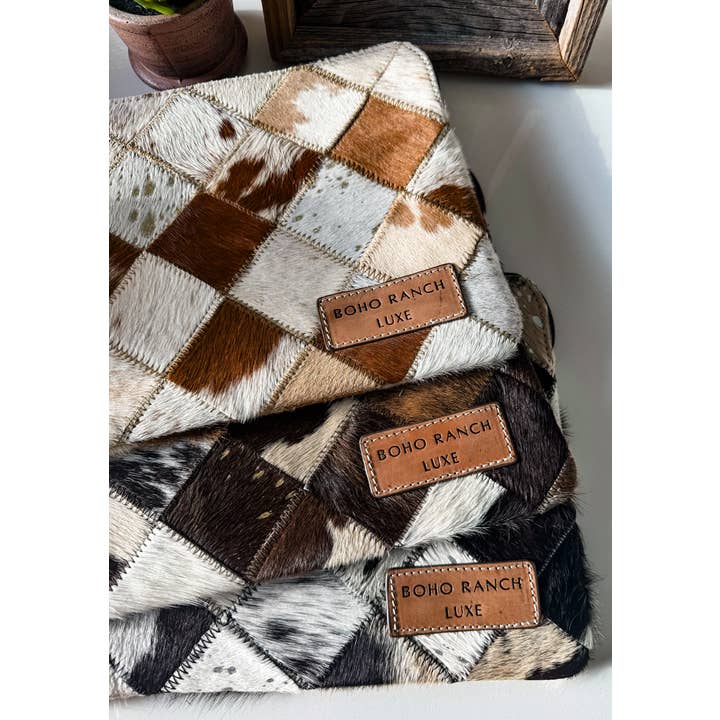 Boho Ranch Shop - Wholesale Laptop/Tablet Case - Unisex - BOHO LUXE LAPTOP tech sleeve computer bag hairon cowhide8
