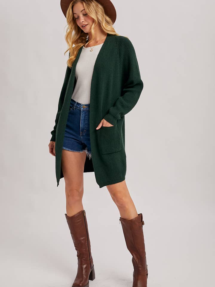 Bluivy - Wholesale Cardigan - Women's - OPEN FRONT BATWING SLEEVE CARDIGAN17