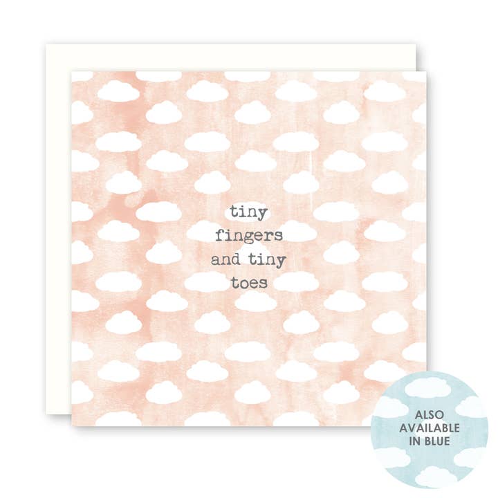 Tiny Fingers and Tiny Toes - Peach - (Baby + Kids) for wholesale by Raincity Prints