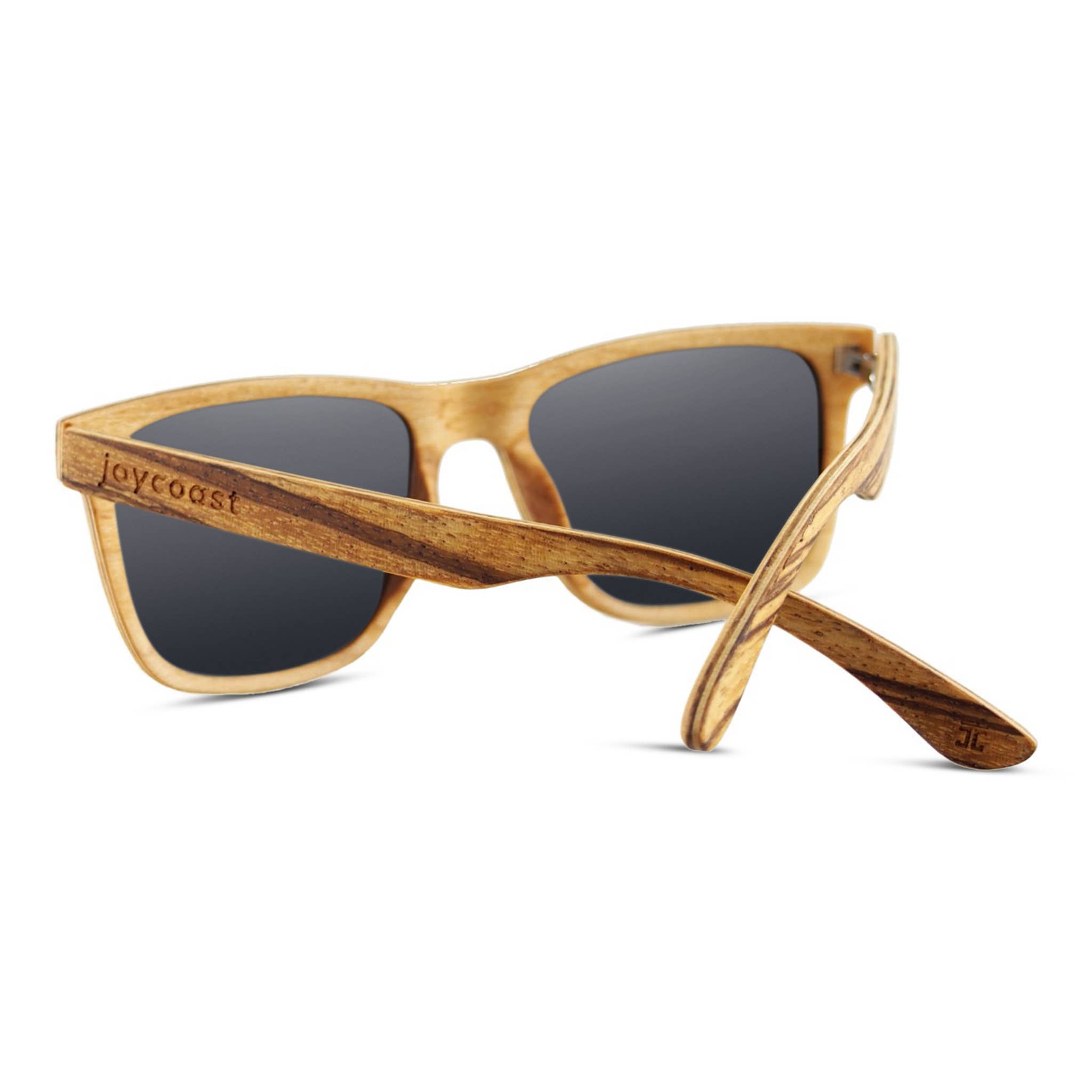 Joycoast Wood - Wholesale Sunglasses - Unisex - Wayfinder Zebra Wood Sunglasses - Grey Lens4